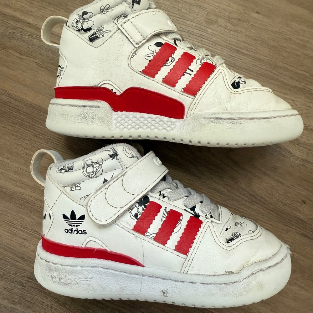 Adidas Forum Mid 360 Mickey Sneakers - size 7.5